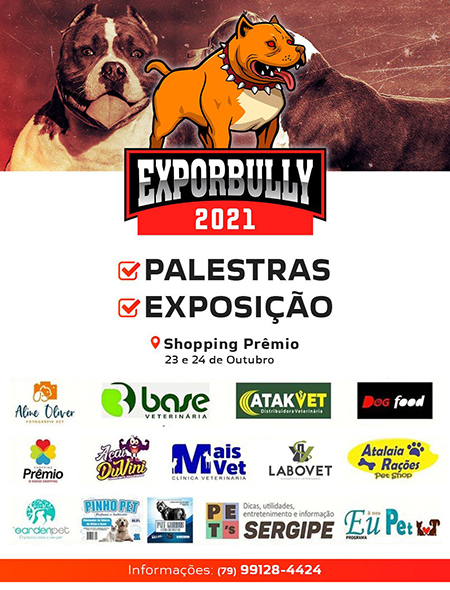 ExporBully2021 - Dias 23 e 24 de Outubro - Shopping Prêmio